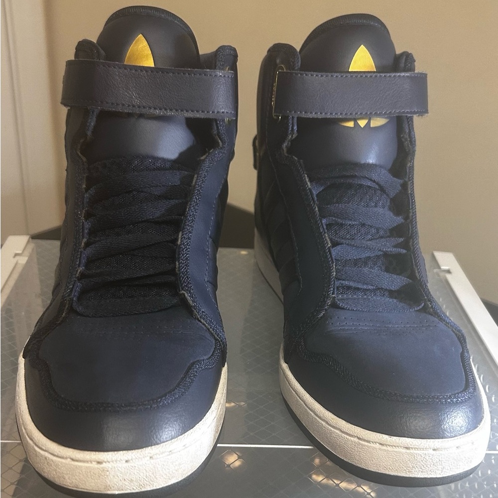 Adidas Men's AR 3.0 Mid Indigo/Gold Metallic/Sneakers - Picture 6 of 12